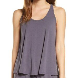 Flora‎ Nikrooz Stephanie Knit Pajama Tank Top in Gray Size Large